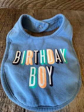 Carter's Blue "Birthday Boy" Baby Bib